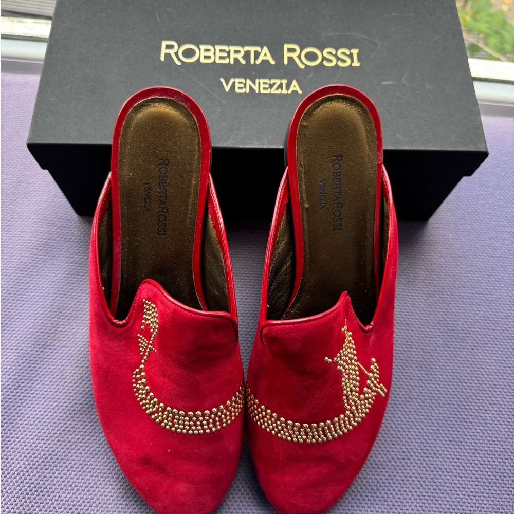 Roberta Rossi Venice Women's slides - Venetian gondola design - size 41